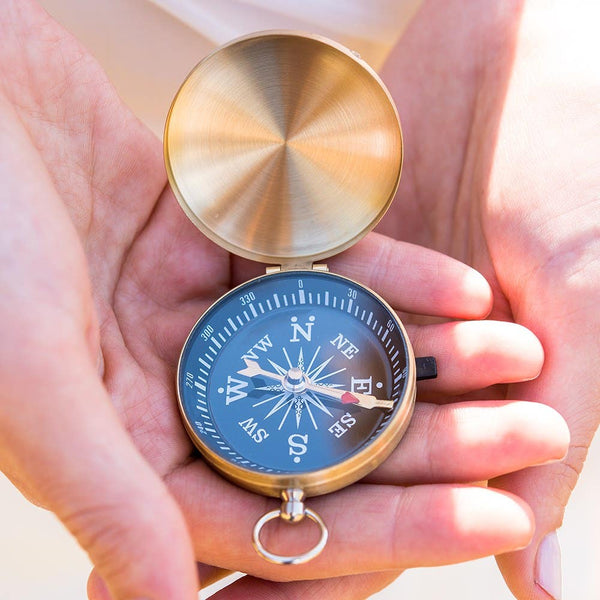 Gold Compass Wedding Favour