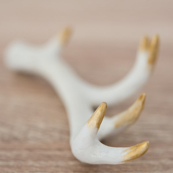 Miniature Faux Antler Stationery Card Holders (6)