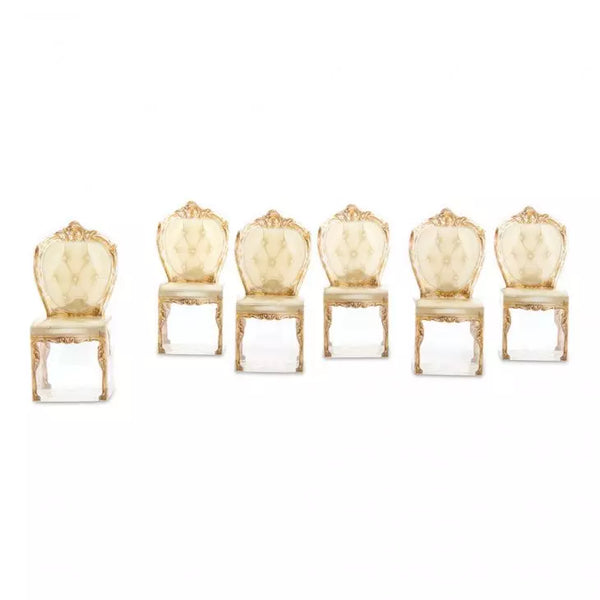 Favor Holders with Clear Plastic Favor Box Base - Antique Chair - Pack of 10