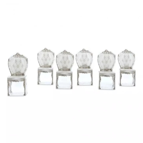 Favor Holders with Clear Plastic Favor Box Base - Antique Chair - Pack of 10