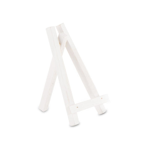 White Wood Wedding Tabletop Display Easel - Extra Small - Set of 6