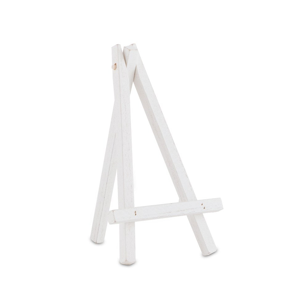 White Wood Wedding Tabletop Display Easel - Medium - Set of 4