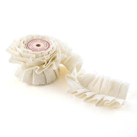 Ruffled Fabric Ribbon Trim