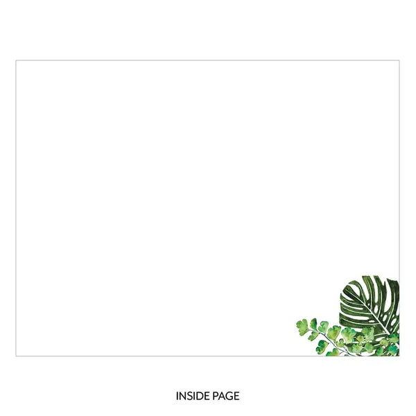 Personalized Wooden Wedding Guest Book - You And Me Greenery