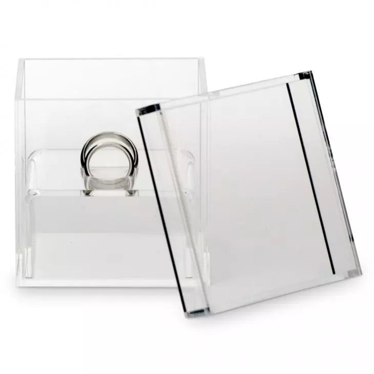 Unique Alternative Acrylic Wedding Ring Box - Blank