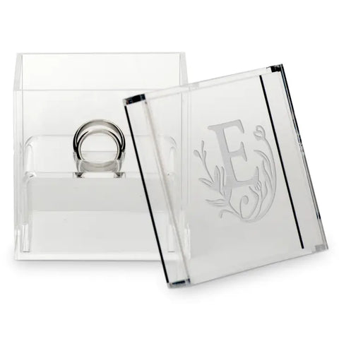 Personalized Clear Acrylic Jewelry Box - Modern Fairytale