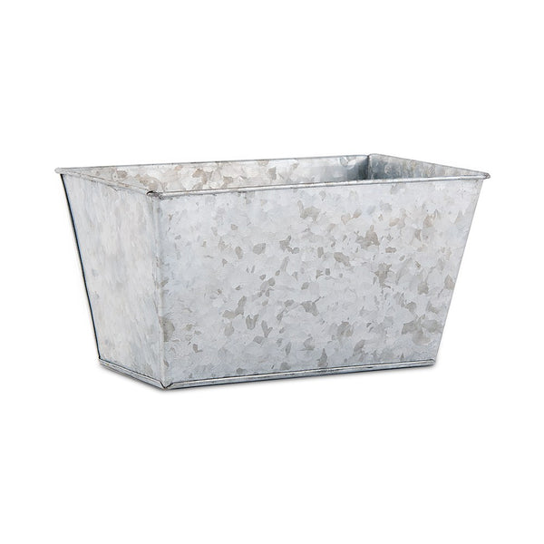 Galvanized Tin Rectangular Planter