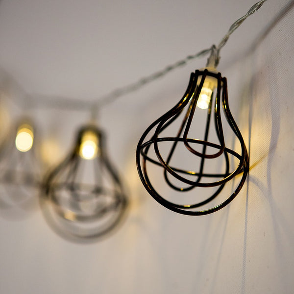 Decorative Battery-Operated LED String Lights - Wire Bistro