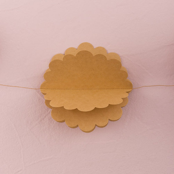 3D Floral Kraft Paper Garland