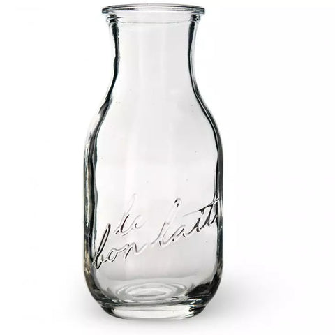 Vintage Glass Milk Bottle Favor (4)