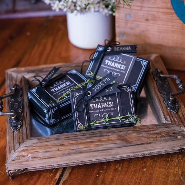 Chalkboard Favor Box Kits - Set of 10