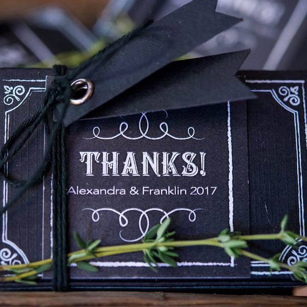 Chalkboard Favor Box Kits - Set of 10