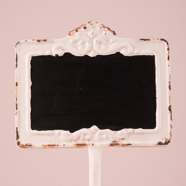 Tabletop Antique White Blackboard Stand