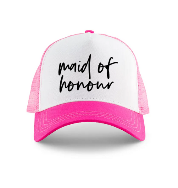 Wedding Party Snapback Trucker Hats - Maid Of Honour