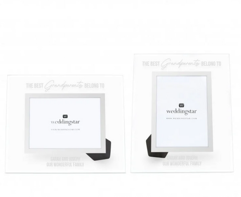 Personalized Glass 5” x 7” Picture Frame - The Best Grandparents