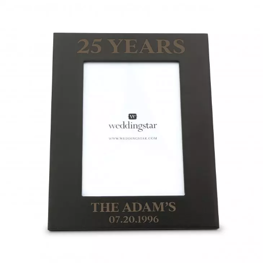 Personalized Wooden 5” x 7” Picture Frame - Anniversary