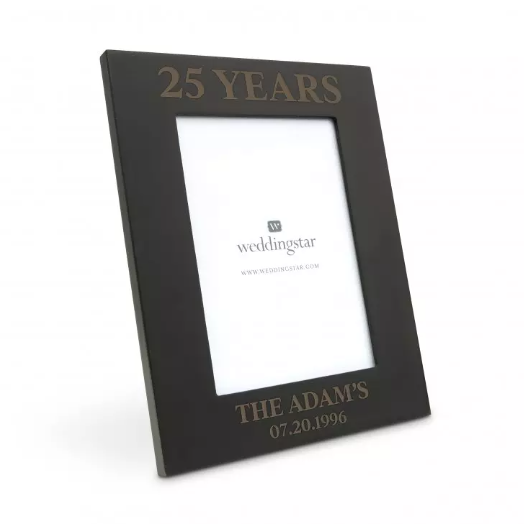 Personalized Wooden 5” x 7” Picture Frame - Anniversary