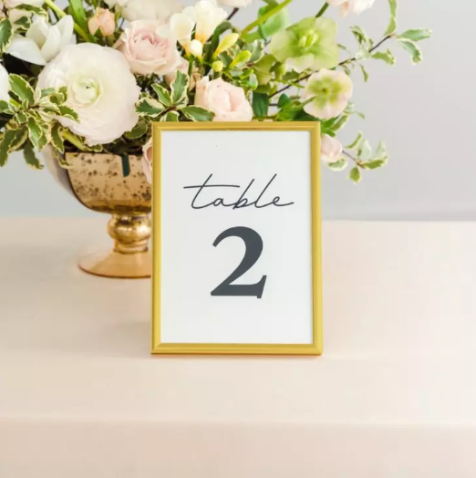 Medium 5" X 7" Metallic Picture Frame - Gold, Silver, Or Rose Gold - Set of 2