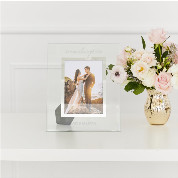 Personalized Glass 5” x 7” Picture Frame - It Was Always You