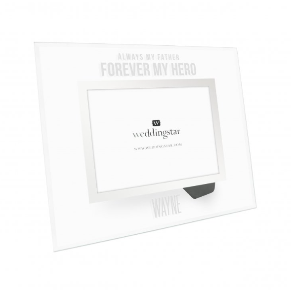 Personalized Glass 5” x 7” Picture Frame - Always My Father