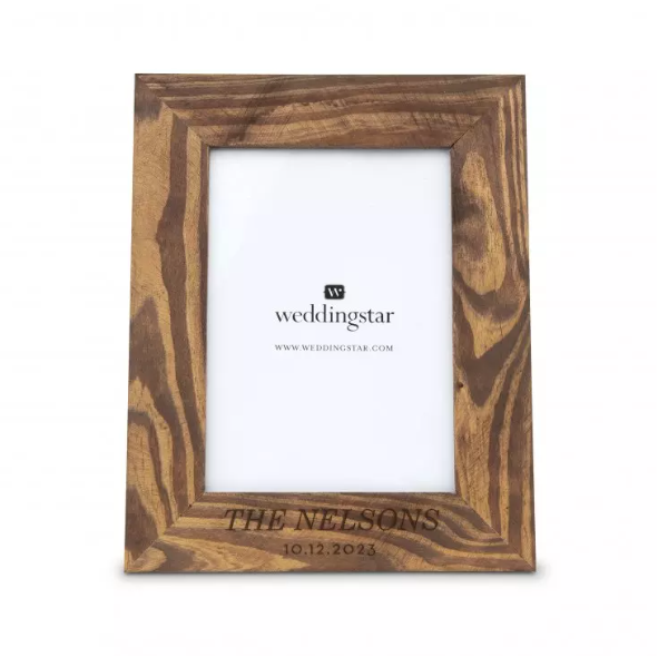 Personalized Wooden 5” x 7” Picture Frame - Classic Font