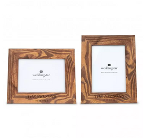 Personalized Wooden 5” x 7” Picture Frame - Classic Font