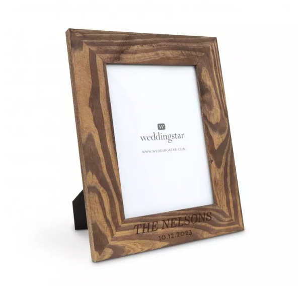 Personalized Wooden 5” x 7” Picture Frame - Classic Font