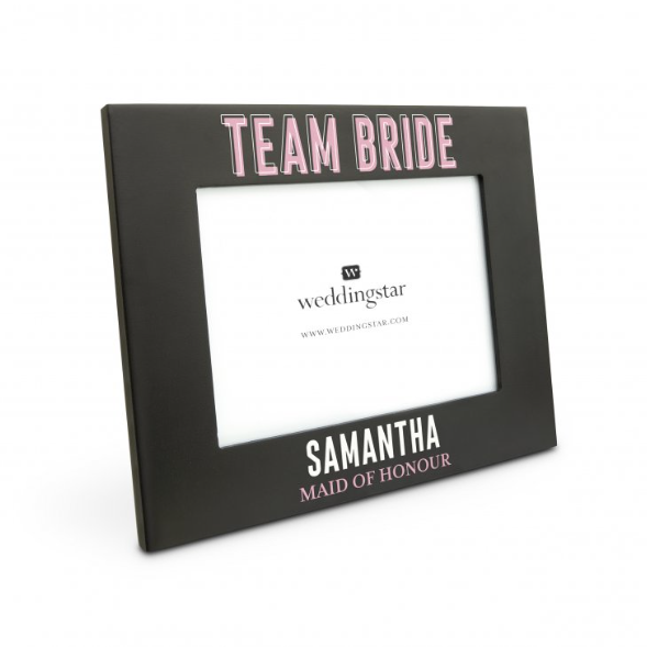 Personalized Wooden 5” x 7” Picture Frame - Team Bride