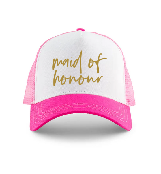 Wedding Party Snapback Trucker Hats - Maid Of Honour