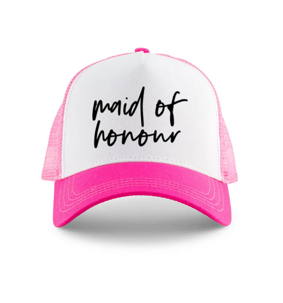 Wedding Party Snapback Trucker Hats - Maid Of Honour