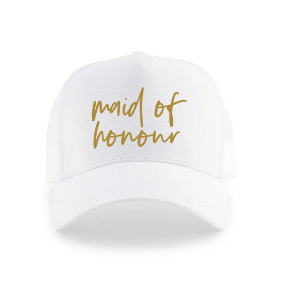 Wedding Party Snapback Trucker Hats - Maid Of Honour