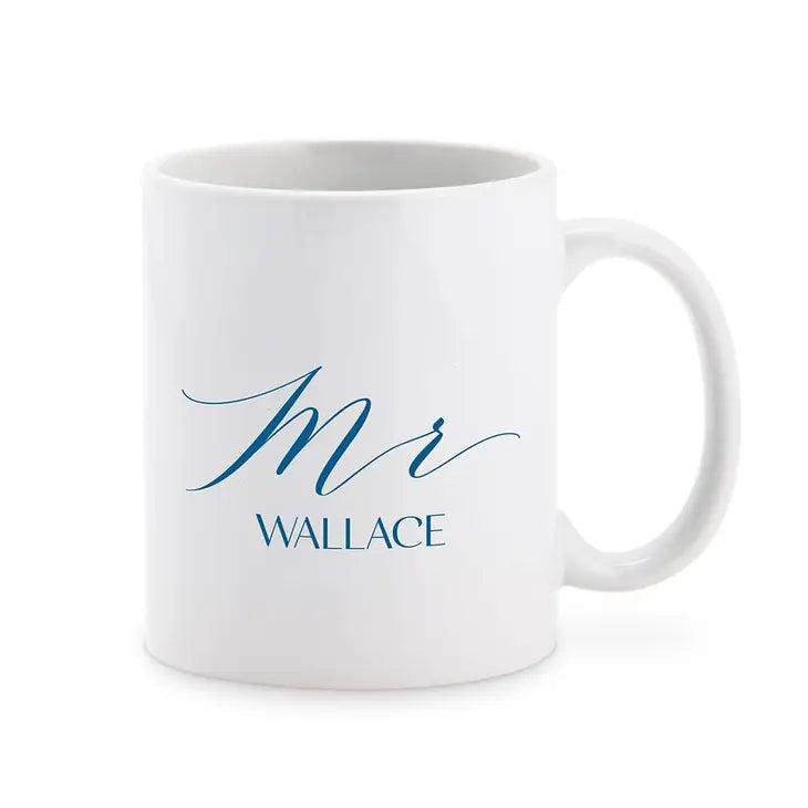 Custom White Ceramic Coffee Mug - Mr. Print