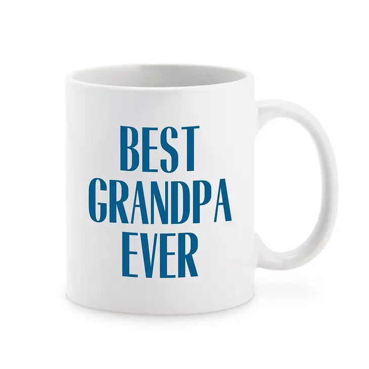 Custom White Ceramic Coffee Mug - Best Grandpa Ever Print