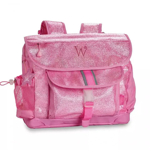 Personalized Kid's Glitter Backpack - Pink