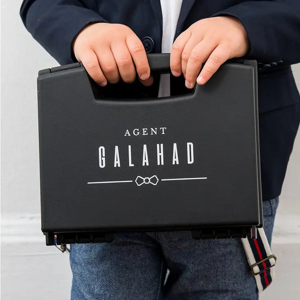 Personalized Ring Bearer Wedding Ring Security Briefcase - Special Agent