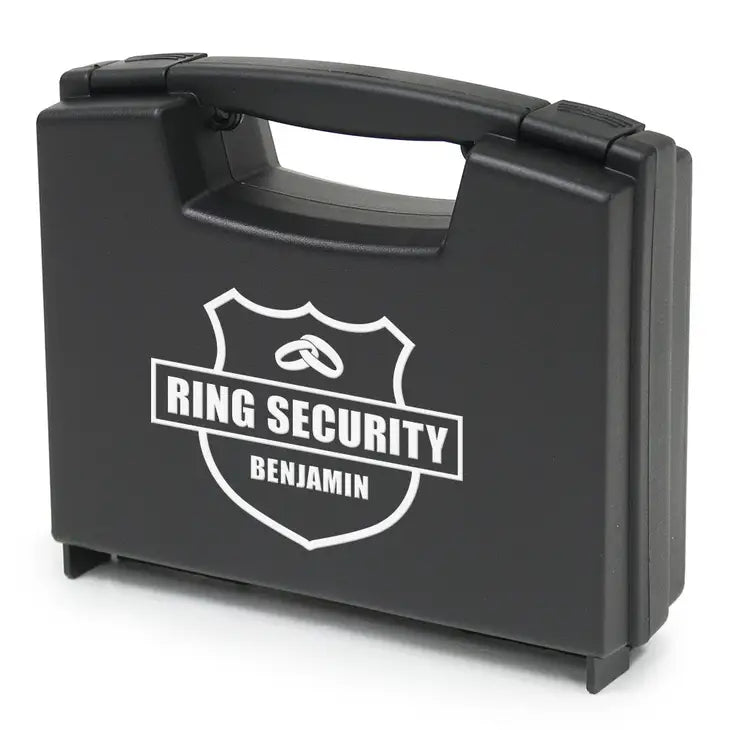 Personalized Ring Bearer Wedding Ring Security Briefcase - Special Agent