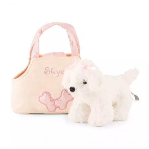 Plush Puppy Purse - White Puppy