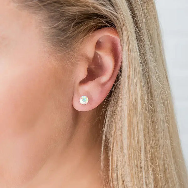 Swarovski Crystal Round Stud Earrings - Couldn't Do It Without You