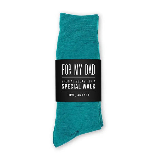 Personalized Men's Socks Wedding Gift - Special Walk