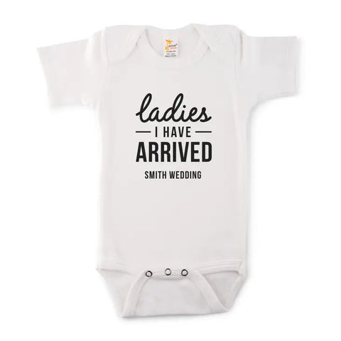 Cute Personalized White Baby Bodysuit - I Have Arrived