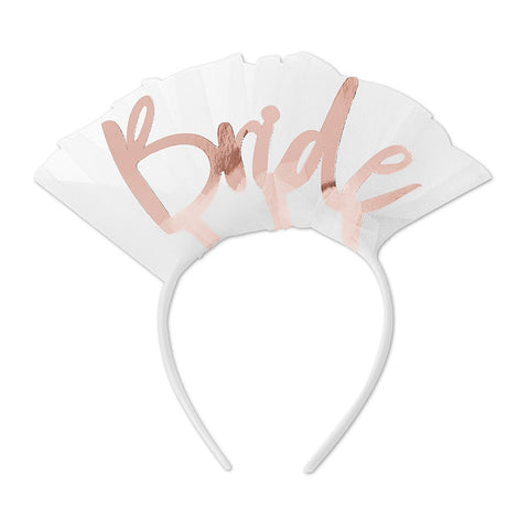 Bachelorette Party Headband Veil - Bride