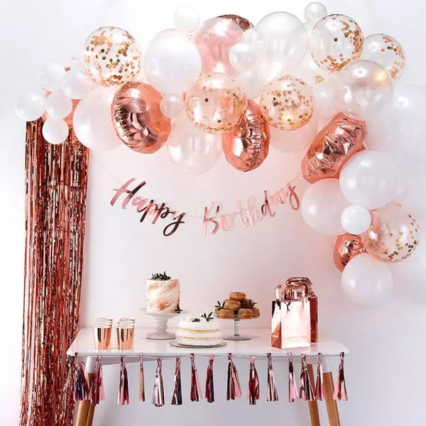 Balloon Arch Kit - Rose Gold Arrangement